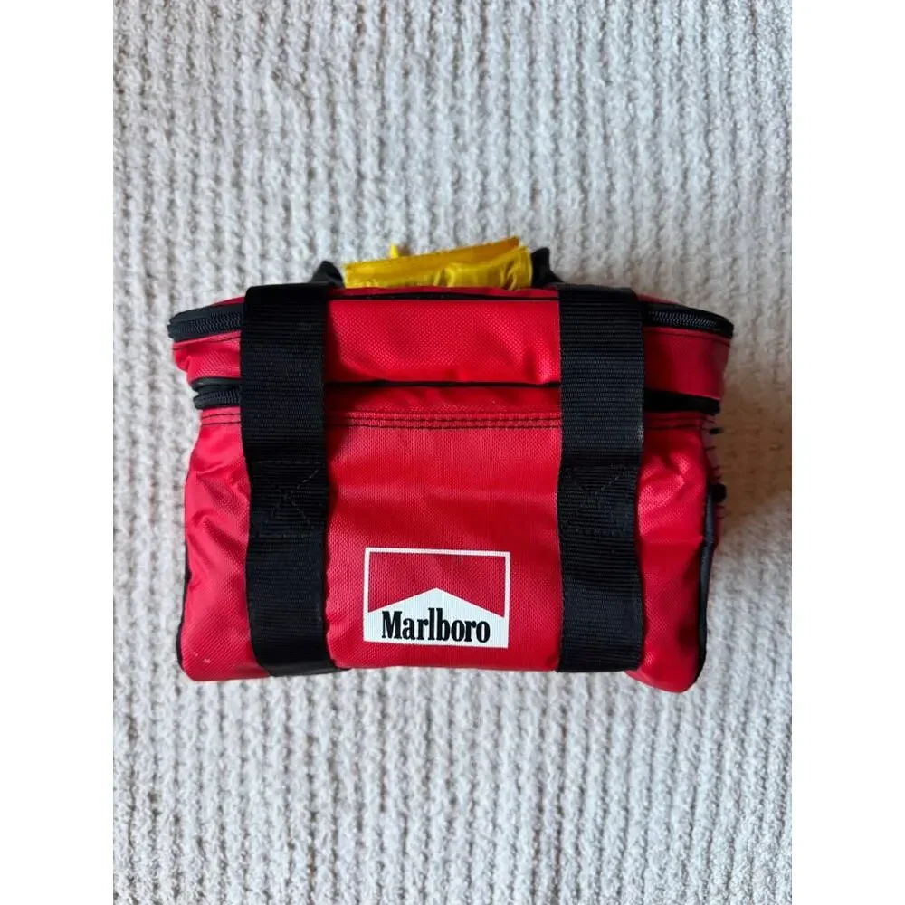Vintage Marlboro Red Black Insulated Cooler Lunch Bag New With Tag